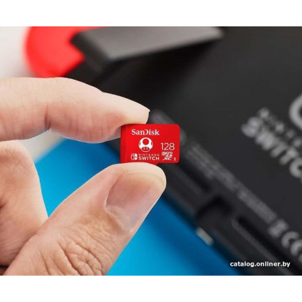 Карта памяти SanDisk Nintendo Switch Licensed Card Super Mario Edition microSDXC 128GB SDSQXAO-128G-GNCZN