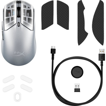 Игровая мышь HyperX Pulsefire Haste 2 S Wireless (серебристый)