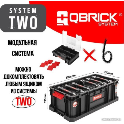 Набор ящиков Qbrick System Set Two Box 200 + Two Organizer Multi (6 шт)
