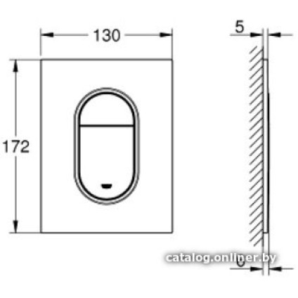Панель смыва Grohe Arena Cosmopolitan S 37624000 (хром)