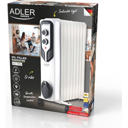 Масляный радиатор Adler AD 7816