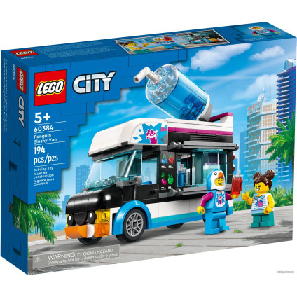 Конструктор LEGO City 60384 Фургон для шейков Пингвин