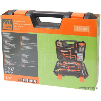Набор домашнего мастера ISMA 20180 (180 предметов)