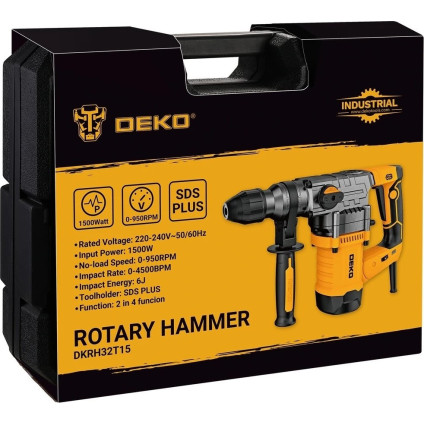 Перфоратор Deko DKRH32T15 (кейс)