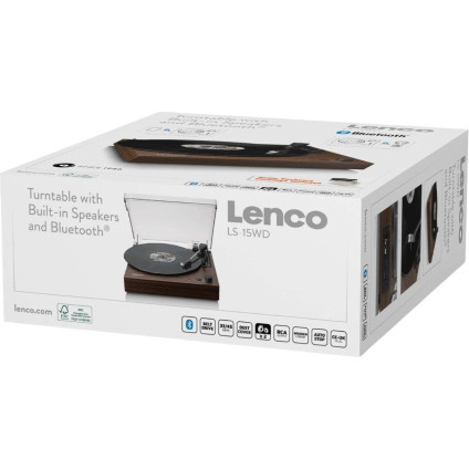 Виниловый проигрыватель Lenco LS-15 (коричневый)