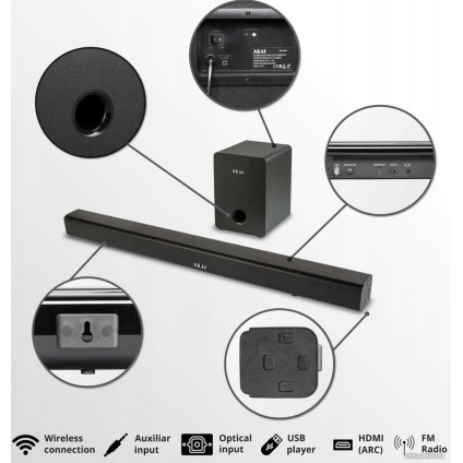 Саундбар AKAI ASB-6WSW