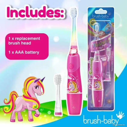 Электрическая зубная щетка Brush-Baby KidzSonic Unicorn