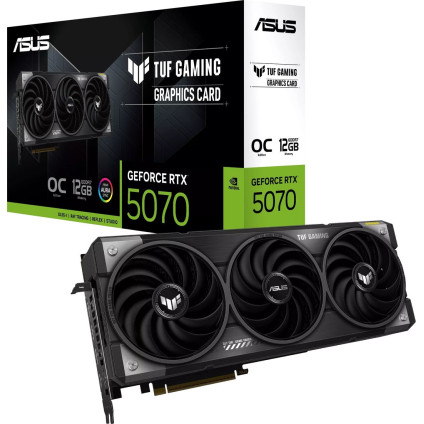 Видеокарта ASUS TUF Gaming GeForce RTX 5070 12GB GDDR7 OC Edition TUF-RTX5070-O12G-GAMING