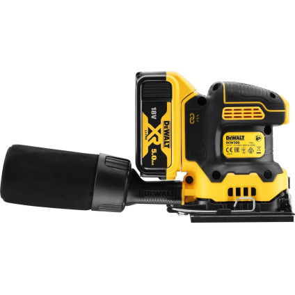 Виброшлифмашина DeWalt DCW200P2 (с 2-мя АКБ, кейс)