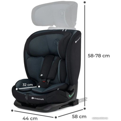 Детское автокресло KinderKraft Oneto3 i-Size (черный)