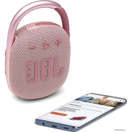Беспроводная колонка JBL Clip 4 (розовый)