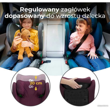 Детское автокресло KinderKraft Junior Fix I-size (бордовый)