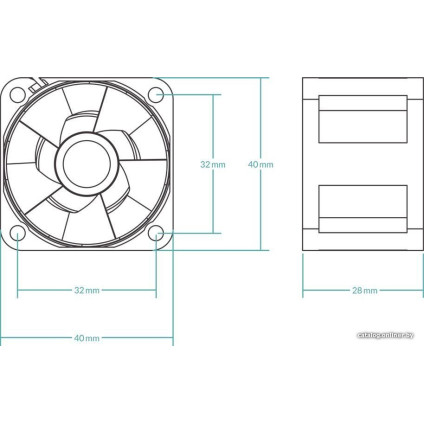 Вентилятор для сервера Arctic S4028-15K (5 шт) ACFAN00274A