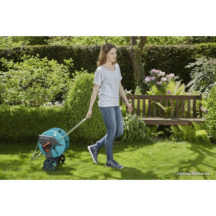 Тележка со шлангом Gardena Тележка AquaRoll M со шлангом Classic (1/2", 20 м) 18512-20