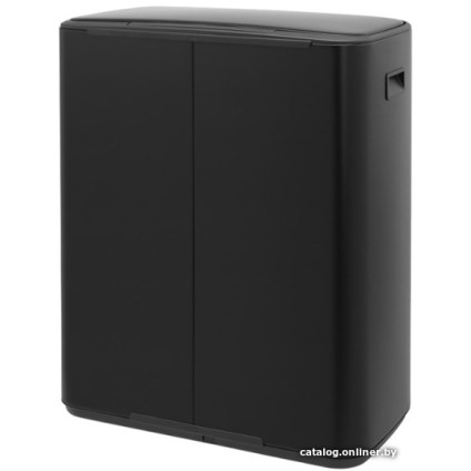 Система сортировки мусора Brabantia Bo Pedal Bin 2 x 30 л (черный матовый)