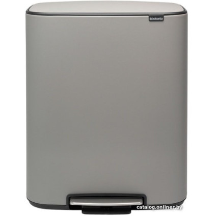 Система сортировки мусора Brabantia Bo Pedal Bin 2 x 30 л (минерально-серый)