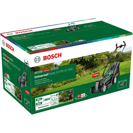 Газонокосилка Bosch UniversalRotak 2x18V-37-550 06008B9E00 (с 2-мя АКБ)
