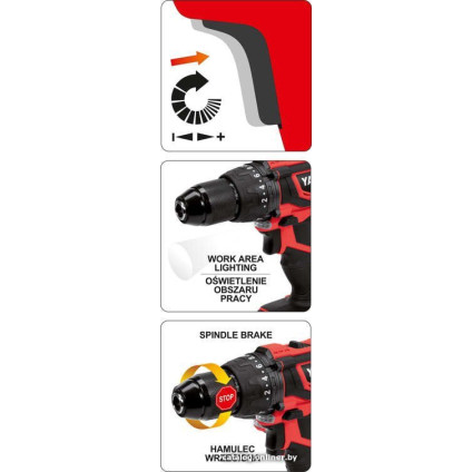 Ударная дрель-шуруповерт Yato YT-82786 (с 1-м АКБ)