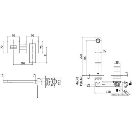 Смеситель Paffoni Elle EL105NO70