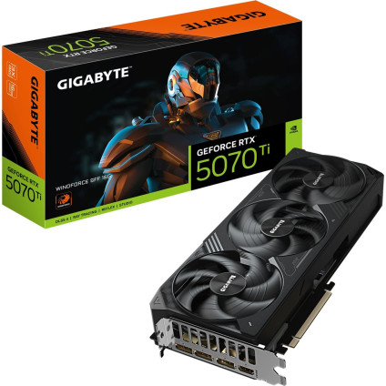 Видеокарта Gigabyte GeForce RTX 5070 Ti Windforce SFF 16G GV-N507TWF3-16GD