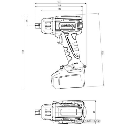 Гайковерт Metabo SSW 18 LTX 400 BL 602205890 (без АКБ)