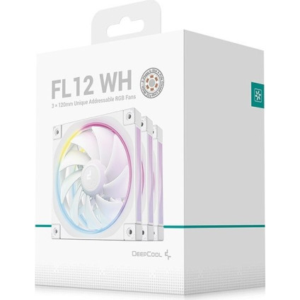 Комплект вентиляторов для корпуса DeepCool FL12 WH-3 IN 1 R-FL12-WHAPN3-G