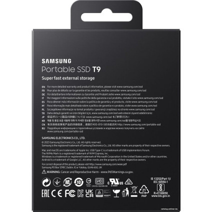 Внешний накопитель Samsung T9 4TB (черный)