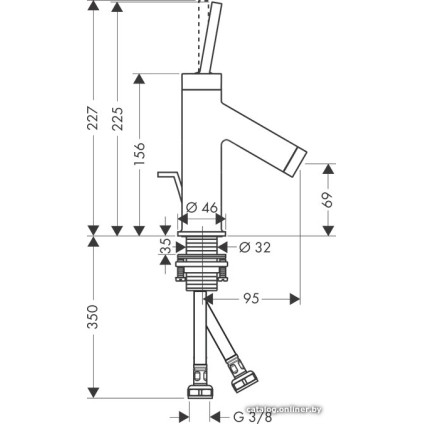 Смеситель Axor Starck 10116000