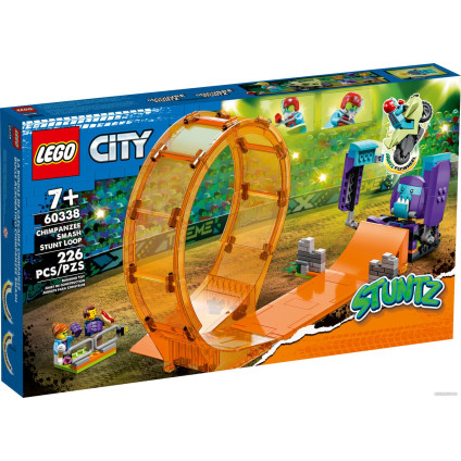 Конструктор LEGO City 60338 Трюковая петля Сокрушительный шимпанзе