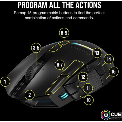 Игровая мышь Corsair Darkstar Wireless RGB
