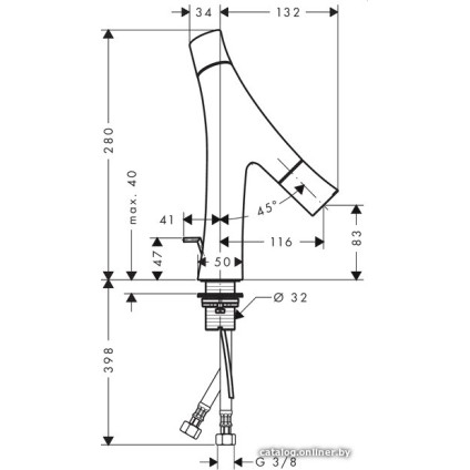 Смеситель Axor Starck Organic [12010000]