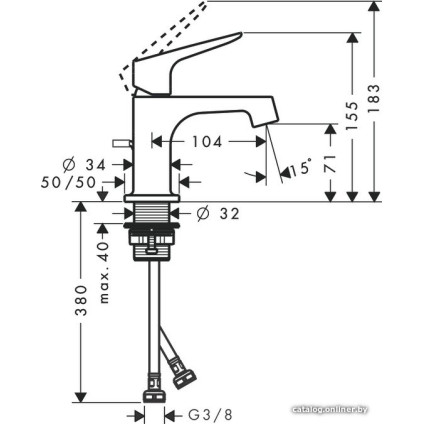 Смеситель Axor Citterio M 34016000 (хром)