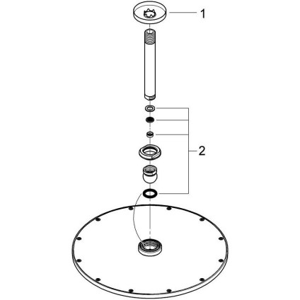 Верхний душ Grohe Rainshower Cosmopolitan 310 26067DC0