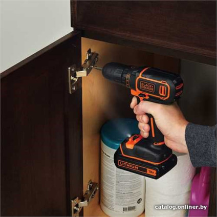 Дрель-шуруповерт Black & Decker BDCDC18KB (с 2-мя АКБ и кейсом)