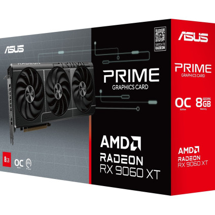 Видеокарта ASUS Prime Radeon RX 9060 XT OC Edition 8GB GDDR6 PRIME-RX9060XT-O8G