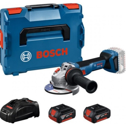 Угловая шлифмашина Bosch GWS 18V-8 Professional 06019N9003 (с 2-мя АКБ, кейс)