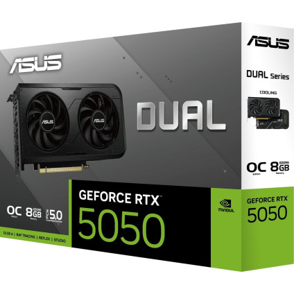 Видеокарта ASUS Dual GeForce RTX 5050 8GB GDDR6 OC Edition DUAL-RTX5050-O8G