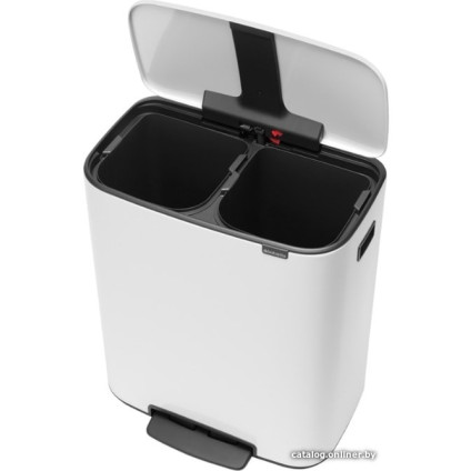 Система сортировки мусора Brabantia Bo Pedal Bin 2 x 30 л (белый)