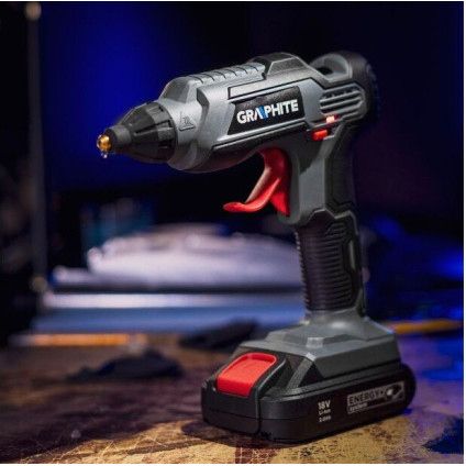 Термоклеевой пистолет GRAPHITE 58G040 (без АКБ)