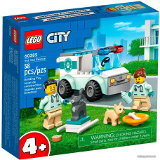 Конструктор LEGO City 60382 Ветеринарный фургон