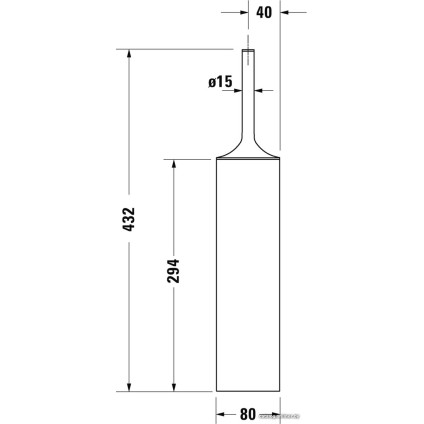 Ершик для унитаза Duravit Starck T 0099451000 (хром)