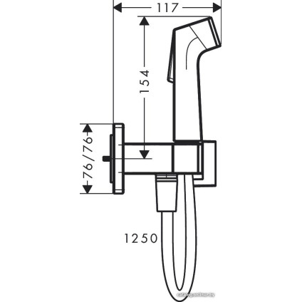 Гигиенический душ Hansgrohe Bidette 1jet E 29233670