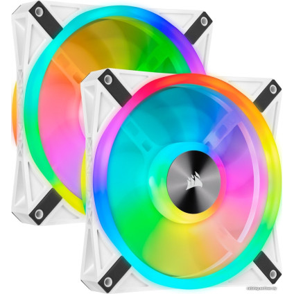 Комплект вентиляторов для корпуса Corsair iCUE QL140 RGB White Dual Pack CO-9050106-WW