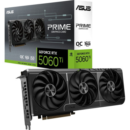 Видеокарта ASUS Prime GeForce RTX 5060 Ti 16GB GDDR7 OC Edition PRIME-RTX5060TI-O16G