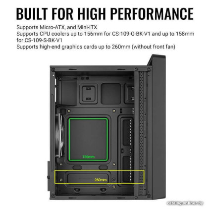 Корпус AeroCool CS-109-G-BK-v1