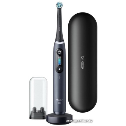 Электрическая зубная щетка Oral-B iO 8n (черный, 2 насадки)