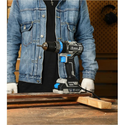 Ударная дрель-шуруповерт Deko DKBL20ID02-S1 (с 1-им АКБ)