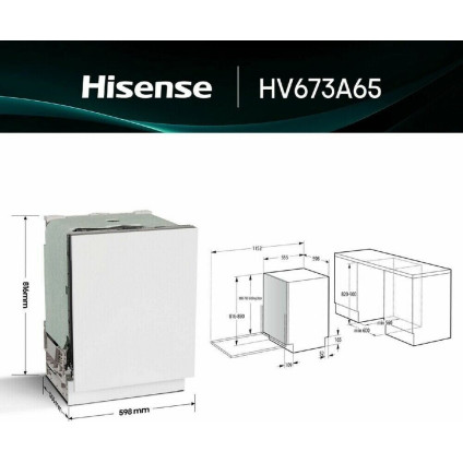 Встраиваемая посудомоечная машина Hisense HV673A65