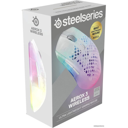 Игровая мышь SteelSeries Aerox 3 Wireless 2022 Edition Ghost
