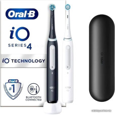 Комплект зубных щеток Oral-B iO Series 4 Duo (черный/белый)
